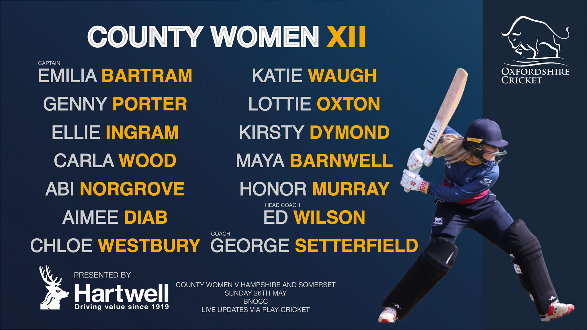 County Women Team News v Hampshire and Somerset 2024 Oxfordshire Cricket